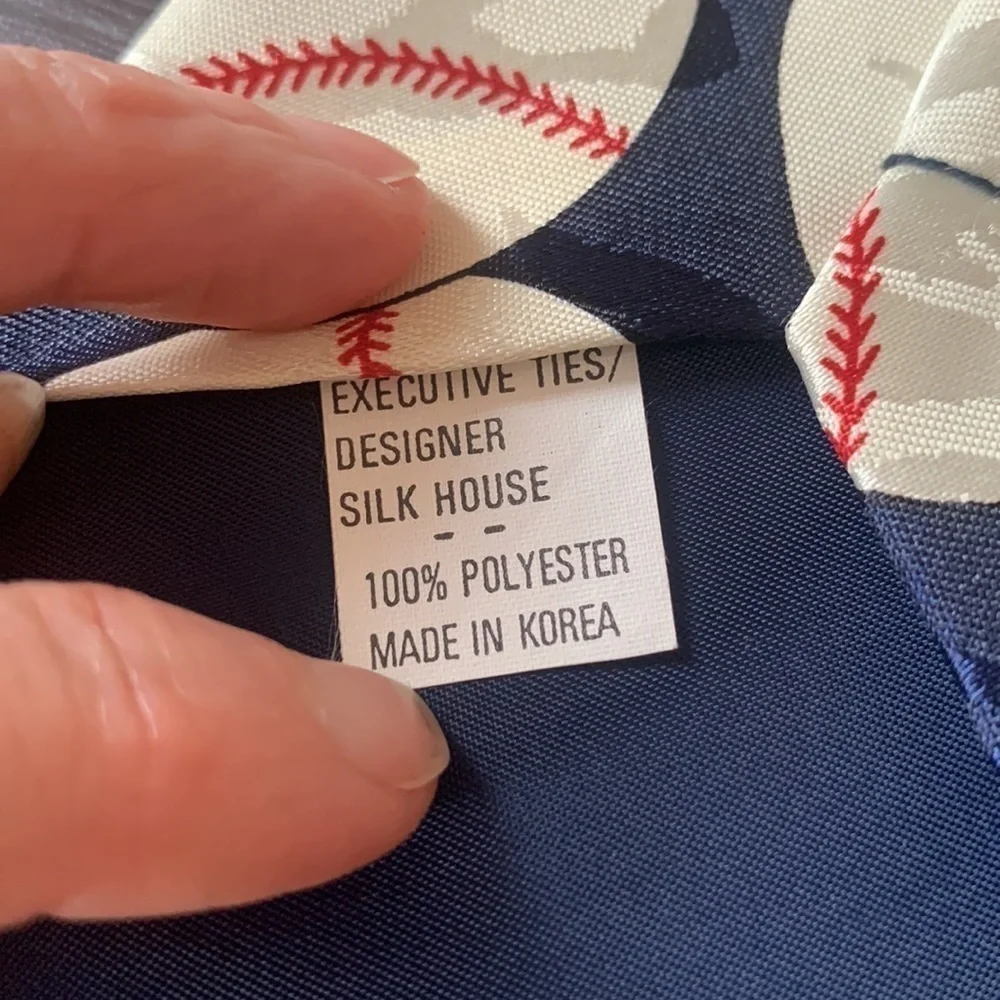 Navy‎ Baseball Tie